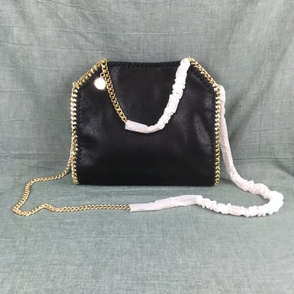 NWT Stella Mccartney Falabella Tote Bag Black - Picture 4 of 12